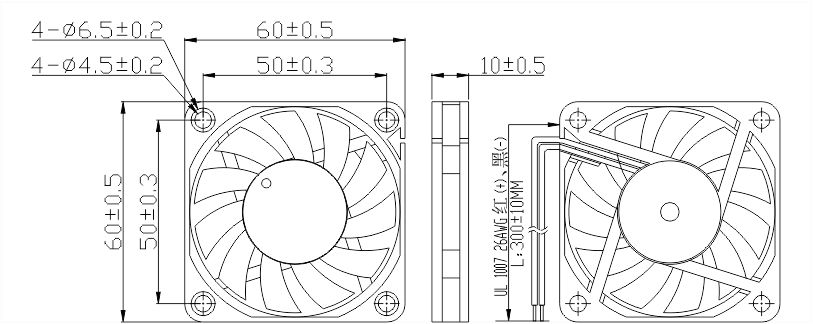 12v香蕉视频免费污版APP6010安装尺寸图 12v香蕉视频免费污版APP6010安装尺寸图