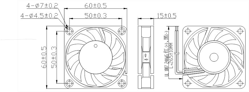 24v香蕉视频免费污版APP6015安装尺寸图 24v香蕉视频免费污版APP6015安装尺寸图